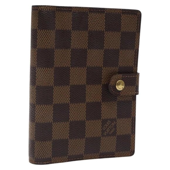 LOUIS VUITTON Damier Ebene Agenda PM Day Planner Cover LV Auth - Picture 1 of 16